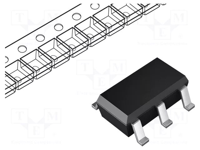 IC: power switch; high-side,USB switch; 2A; Ch: 1; P-Channel; SMD DIODES INCORPORATED AP22802BW5-7