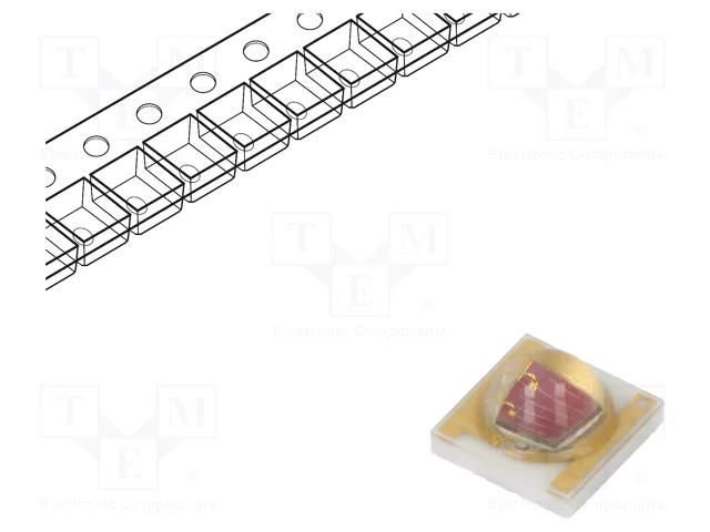LED; 3535; 120°; convex; 1.8÷2.6VDC; 3.45x3.45x1.95mm; Pmax: 1.8W REFOND RF-C35H1-RBD-FR