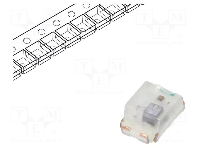 LED; yellow; blinking; 70÷150mcd; 120°; 3÷4VDC; 20mA; 2x1.25x0.8mm OPTOSUPPLY OSYS0805C1E-B