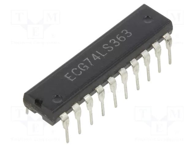 IC: digital; latch transparent; Ch: 8; TTL; THT; DIP20; OUT: 3-state NTE Electronics NTE74LS363