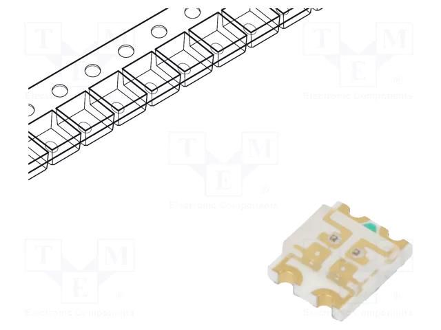LED; red/yellow-green; SMD; 3527; 2÷2.4VDC; 3.2x2.7x1mm; 140°; 20mA EVERLIGHT 15-22SURSYGC/S530