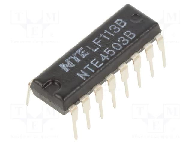 IC: digital; buffer,non-inverting; Ch: 6; CMOS; THT; DIP16; 3÷18VDC NTE Electronics NTE4503B