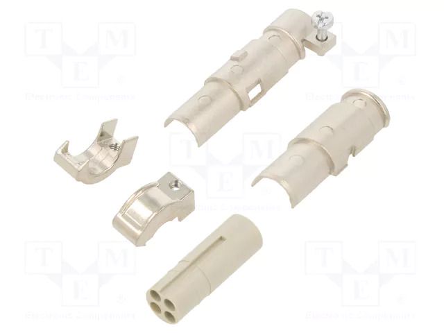 Connector: HDC; contact insert; female; 400V; PIN: 4; Quintax; 1.6mm AMPHENOL C146-B05100G8