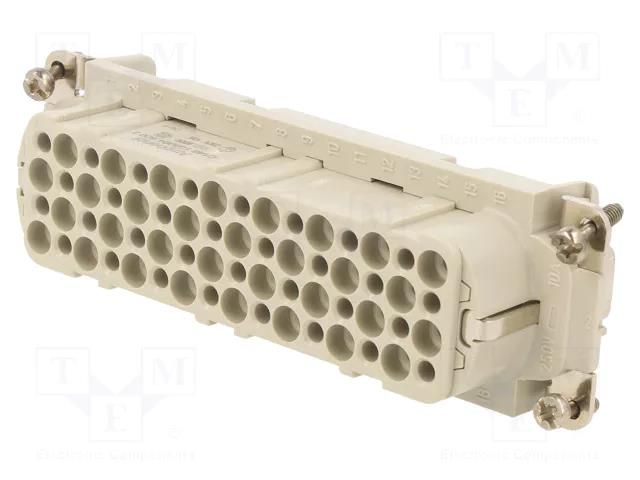 Connector: HDC; contact insert; female; 250V; PIN: 64; 64+PE AMPHENOL C146-10B0645002
