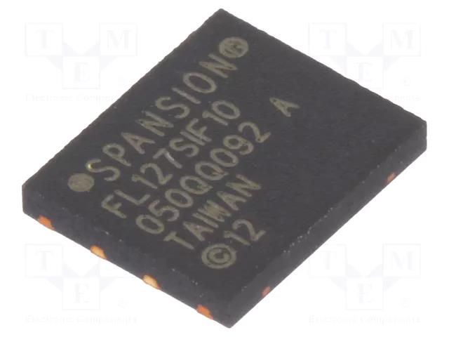 IC: FLASH memory; 128MbFLASH; SPI; 108MHz; 2.7÷3.6V; WSON8; serial INFINEON (CYPRESS) S25FL127SABNFI101