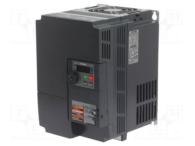 Vector inverter; 7.5kW; 3x380VAC; 3x380÷500VAC; 0÷10V; VFS15 TOSHIBA VFS15-4075PL-W