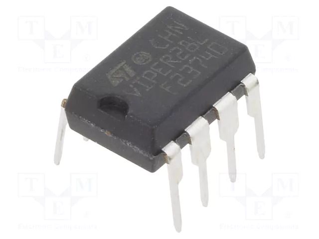 IC: driver; flyback; PWM controller; DIP7; 3A; 800V; Ch: 1; 54÷66kHz STMicroelectronics VIPER28LN