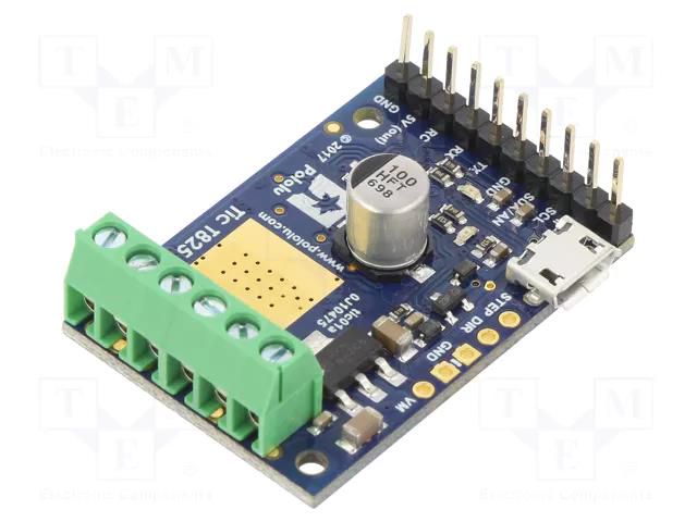 Stepper motor controller; DRV8825; analog,I2C,PWM,RC,TTL,USB POLOLU POLOLU-3130