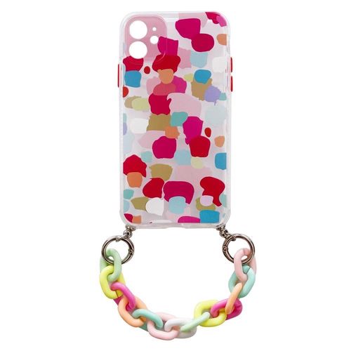 Color Chain Case gel flexible elastic case cover with a chain pendant for Samsung Galaxy S20 FE 5G multicolour  (2), Hurtel 5907769332241 5907769332241