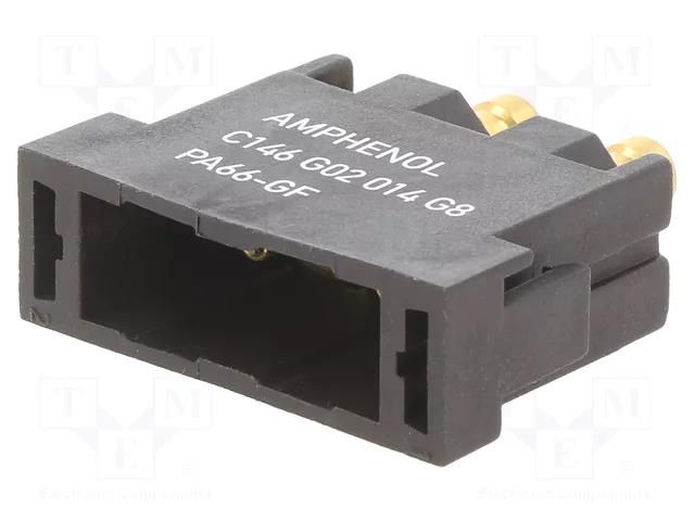 Connector: HDC; module; male; PIN: 2; pneumatic; heavy|mate M AMPHENOL C146-G02014G8