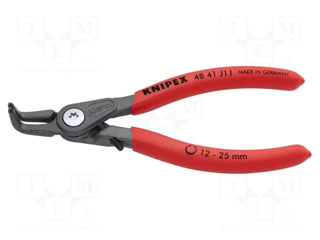 Pliers; for circlip; internal; 12÷25mm; Pliers len: 130mm; angular KNIPEX KNP.4841J11