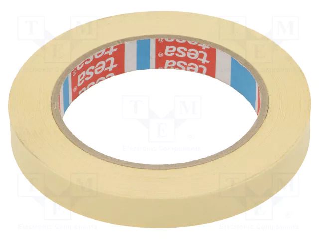 Tape: masking; W: 15mm; L: 50m; Thk: 0.125mm; 10%; natural caoutchouc TESA TESA-4323-15-50M