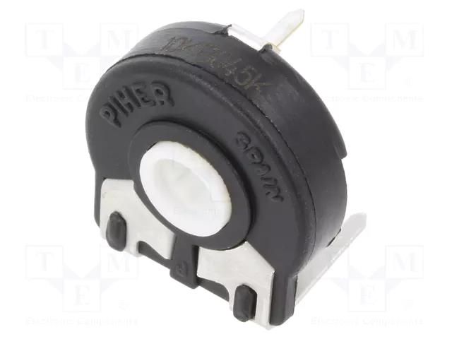 Potentiometer: mounting; single turn,horizontal; 10kΩ; 120mW PIHER PT15NV02-103B