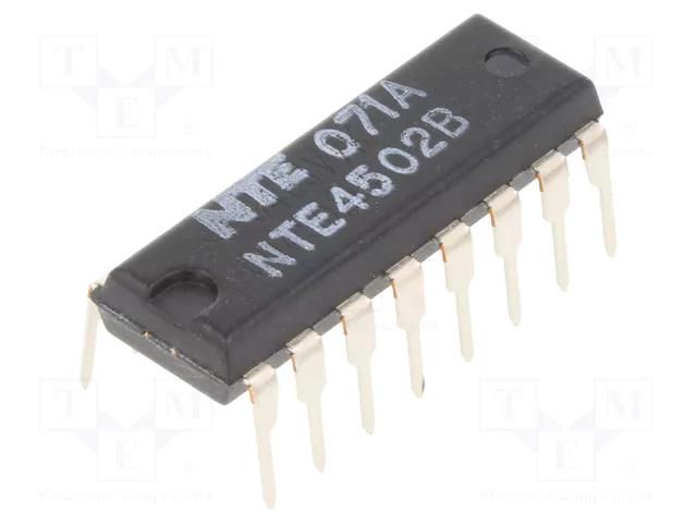 IC: digital; buffer,inverting; Ch: 6; CMOS; THT; DIP16; 3÷18VDC NTE Electronics NTE4502B