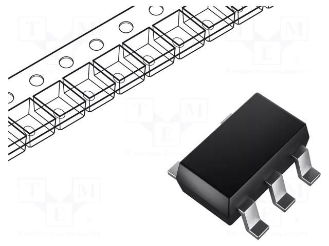 IC: voltage regulator; LDO,linear,fixed; 3.3V; 0.5A; SOT323-5L STMicroelectronics STLQ50C33R