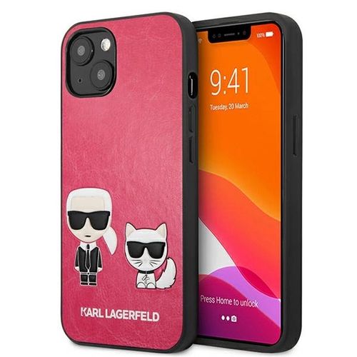 Karl Lagerfeld KLHCP13SPCUSKCP iPhone 13 mini 5,4" fuksja/fuchsia hardcase Ikonik Karl & Choupette, Karl Lagerfeld 3666339027254 3666339027254