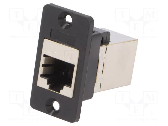 Coupler; Slim; Cat: 5e; shielded; 8p8c; RJ45 socket,both sides CLIFF CP30620S