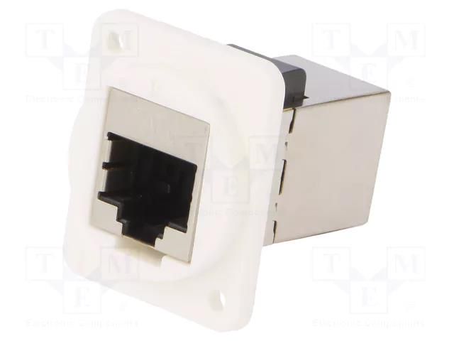 Coupler; FT; Cat: 6; shielded; 8p8c; RJ45 socket,both sides CLIFF CP30222SXW