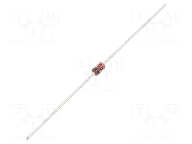 Diode: Zener; 1W; 15V; bulk; DO41; single diode; 5uA; 1N47xxA ONSEMI 1N4744A-FAI