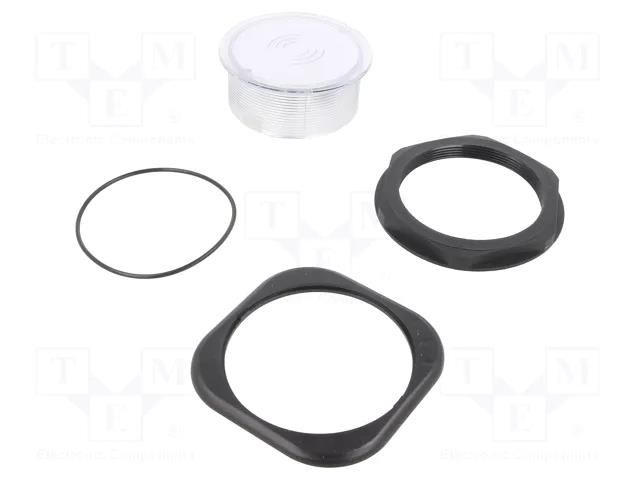 RFID reader; 9÷30V; RS485,USB,WIEGAND; antenna; Range: 100mm; ABS ELATEC T4PK-F01TR7