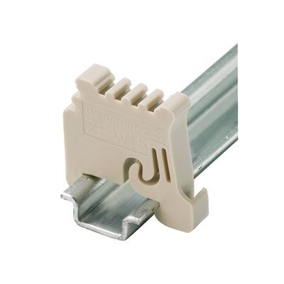 End bracket, Plastic, beige, Rail: TS 15, Direct mounting Weidmuller 7920340000 04032248238910