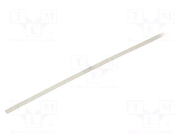 Insulating tube; silicone; natural; Øint: 1mm; Wall thick: 0.4mm SYNFLEX SIL-1X0.4-NA-200