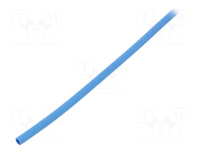 Heat shrink sleeve; glueless; 2: 1; 2.4mm; L: 1m; blue; polyolefine TASKER GTM2412B