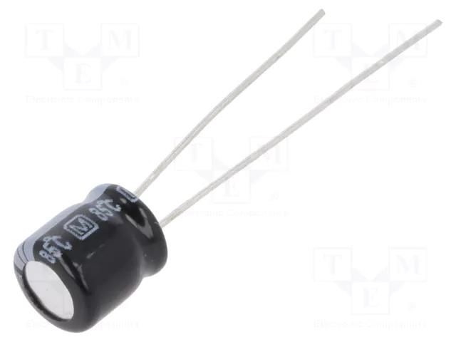 Capacitor: electrolytic; THT; 100uF; 16VDC; Ø6.3x7mm; Pitch: 2.5mm PANASONIC ECEA1CKA101
