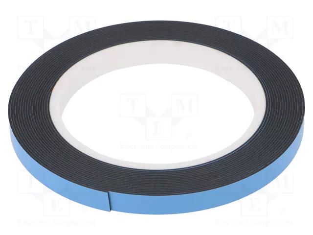 Tape: fixing; W: 9mm; L: 5m; Thk: 0.8mm; two-sided adhesive; acrylic IPT 4234-9MM-5M