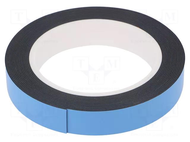 Tape: fixing; W: 19mm; L: 5m; Thk: 0.8mm; two-sided adhesive; acrylic IPT 4234-19MM-5M