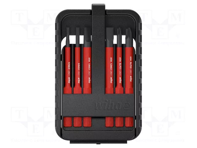 Tools set: screwdriver bits; insulated; Pozidriv®,slot; 1kVAC WIHA WIHA.43157