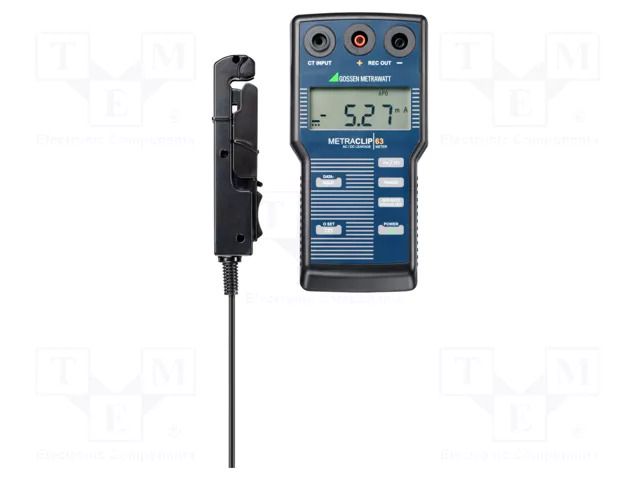 Meter: ammeter; digital,pincers type; Øcable: 5mm; LCD; (2000) GOSSEN METRAWATT GM-M311G