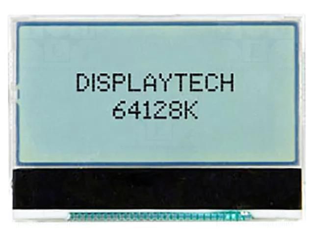 Display: LCD; graphical; 128x64; FSTN Positive; 58.2x41.7x8.5mm DISPLAYTECH 64128K-FC-BW-3