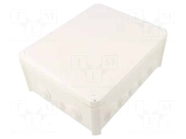 Enclosure: junction box; X: 190mm; Y: 240mm; Z: 95mm; IP66; white OBO BETTERMANN OBO-2007554