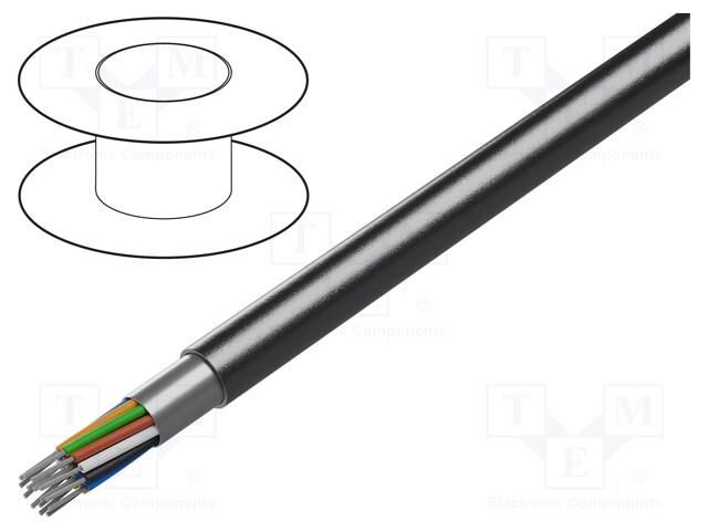 Wire; 15x24AWG; RS232; stranded; Cu; shielded,Al-PET foil; PVC BELDEN 9541.01152