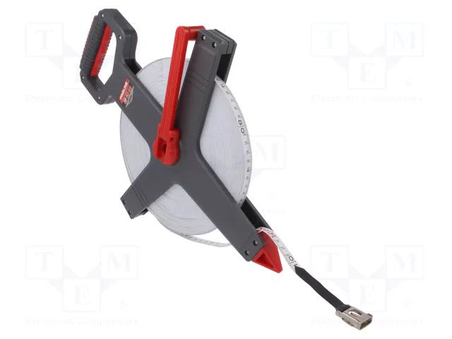 Measuring tape; L: 100m; white; measure PROLINE PRE-20329