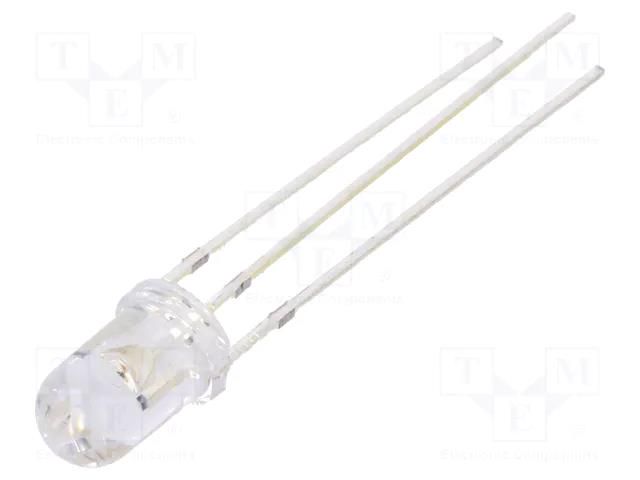 LED; red/green; 5mm; 30°; Front: convex; 5VDC; No.of term: 3; round OPTOSUPPLY OSRPMC5B31A-5V