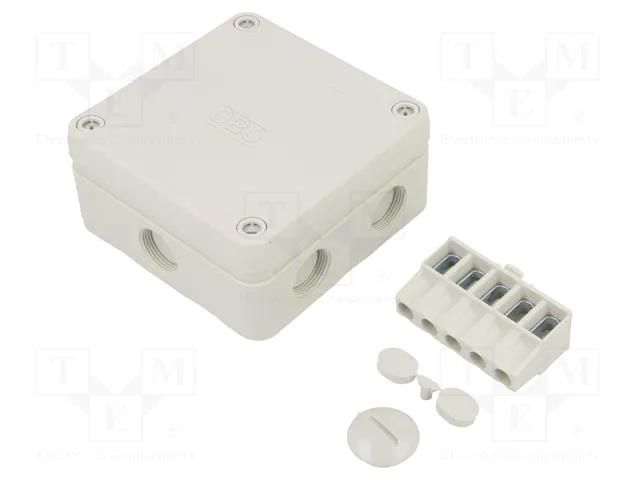 Enclosure: junction box; X: 110mm; Y: 110mm; Z: 51mm; IP67; B 9/T OBO BETTERMANN OBO-2001802