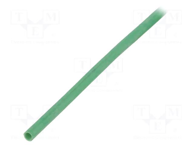 Insulating tube; silicone; green; Øint: 2.5mm; Wall thick: 0.4mm SYNFLEX SIL-2.5X0.4-GR-100