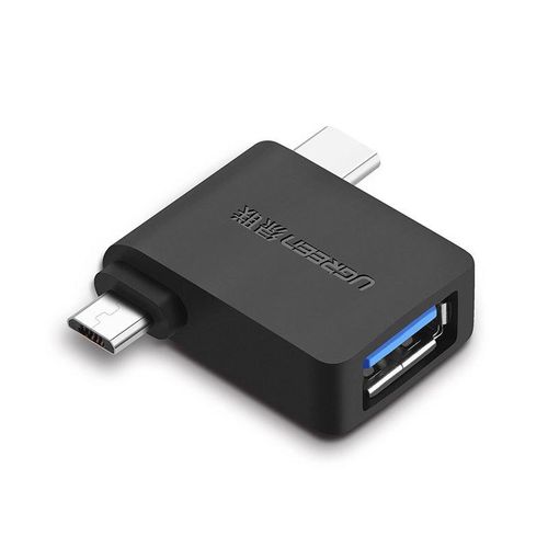 Ugreen adapter OTG USB USB 3.2 Gen 1 (5Gbps) - USB Type C / micro USB black (30453), Ugreen 6957303834532 6957303834532