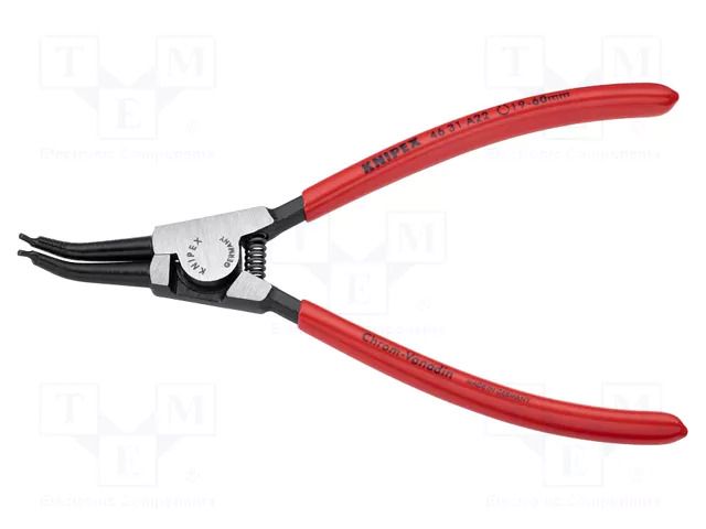 Pliers; for circlip; external; 19÷60mm; Pliers len: 185mm; angular KNIPEX KNP.4631A22