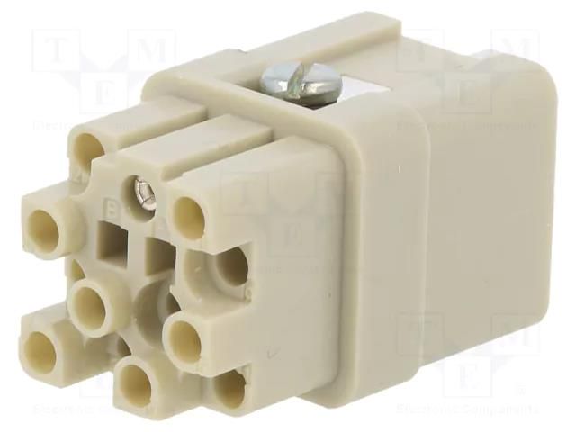 Connector: HDC; contact insert; female; 400V; PIN: 13; 12+PE AMPHENOL C146-10B01250012