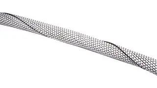 SLEEVING, BRAIDED, 13MM DIA, BLK/WHT 170-01161