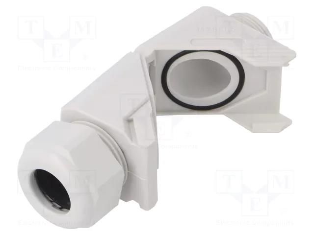 Cable gland; angular; M25; 1.5; IP68; polyamide; grey; HSK-W HUMMEL HUMMEL-1313250050