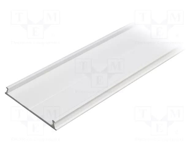 Cover; white; 1m; aluminium; Kind of shutter: C10; for profiles TOPMET TOP-63550001