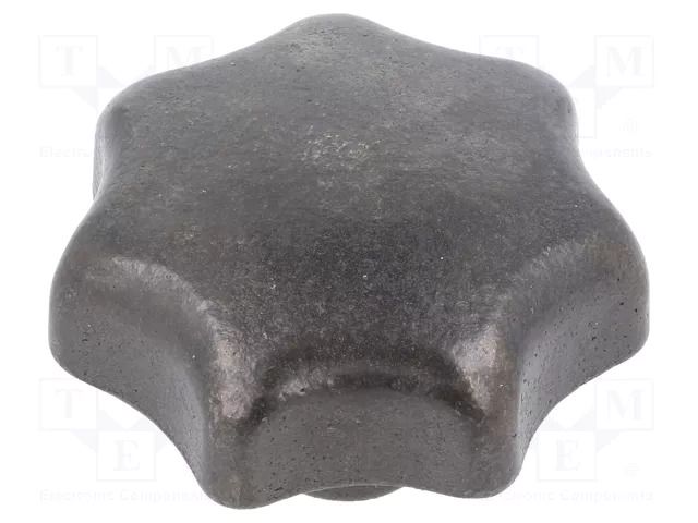Knob; Ø: 63mm; Int.thread: M12; cast iron; DIN 6336 ELESA+GANTER DIN6336-GG-63-M12E