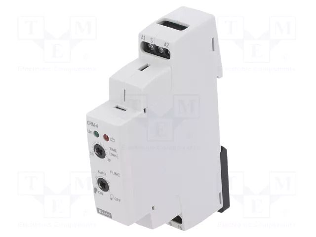 Staircase timer; for DIN rail mounting; 230VAC; SPDT; IP20; 16A ELKO EP CRM-4/230V