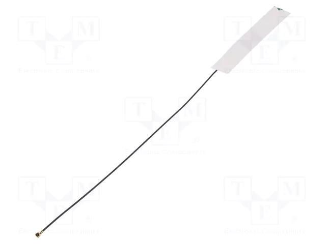 Antenna; Bluetooth,WiFi,ZigBee; 3.3dBi; linear; 35x11x0.1mm; MHF4 MOLEX 2042811100