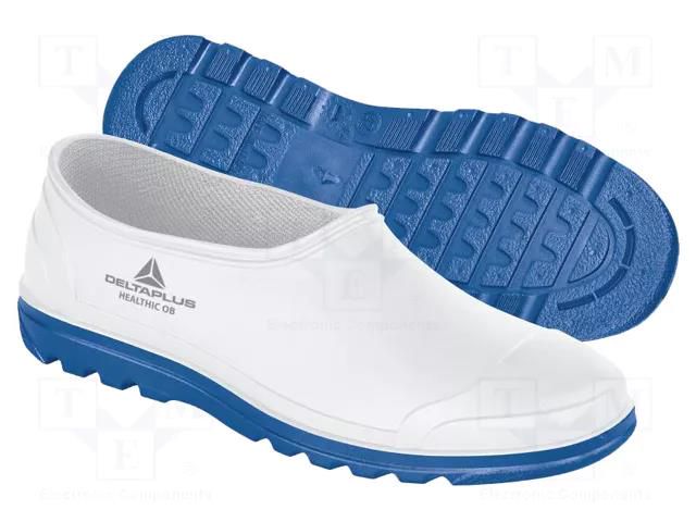 Boots; Size: 44; white-blue; PVC; bad weather,slip; healthcare DELTA PLUS DEL-HEALTHICOBSR44