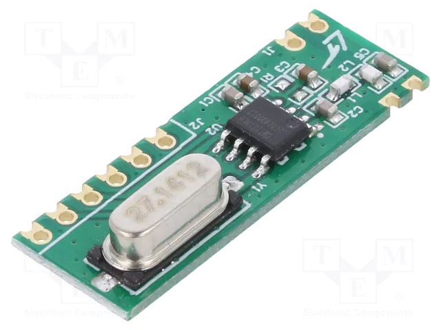 Module: RF; external; FM receiver; ASK,OOK; 433.92MHz; serial; THT HOPE MICROELECTRONICS RFM210LH-433S1